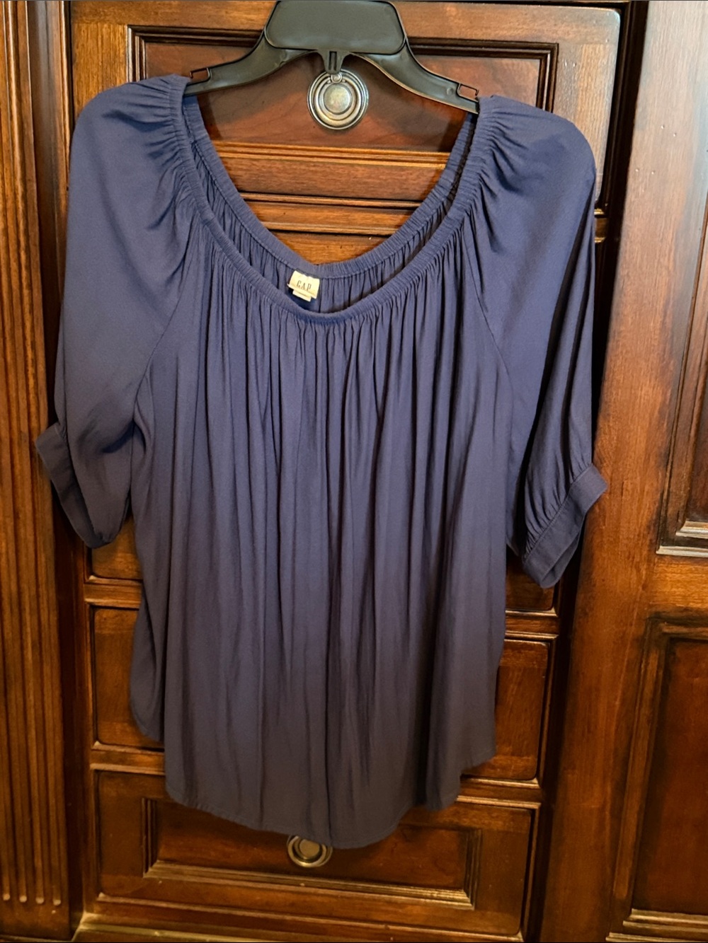 GAP Gathered Peasant Top